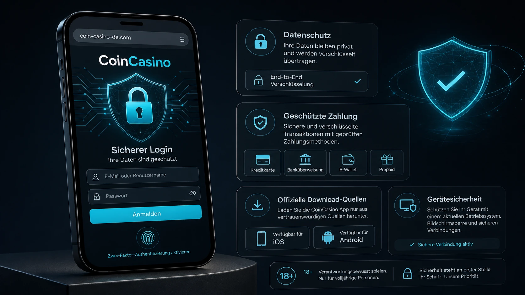 Sicherheit der CoinCasino App