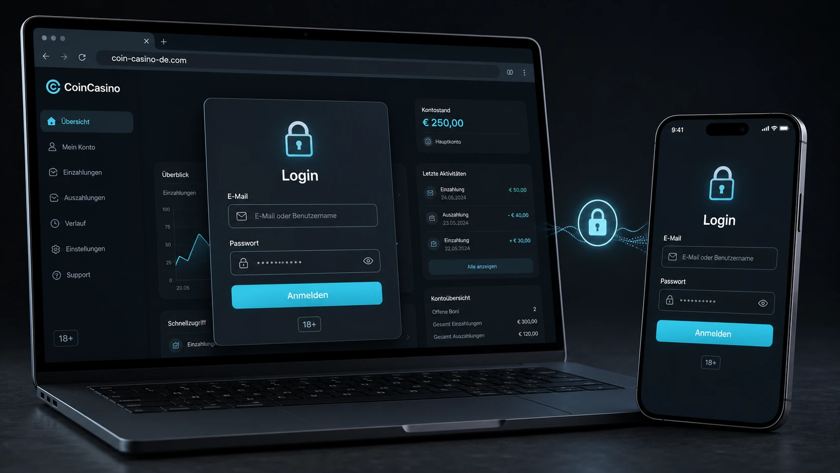 So funktioniert der CoinCasino Login